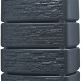 4rain Wandtank Slim Stone Decor 500 l in Graphite Grey mit Auslaufhahn.