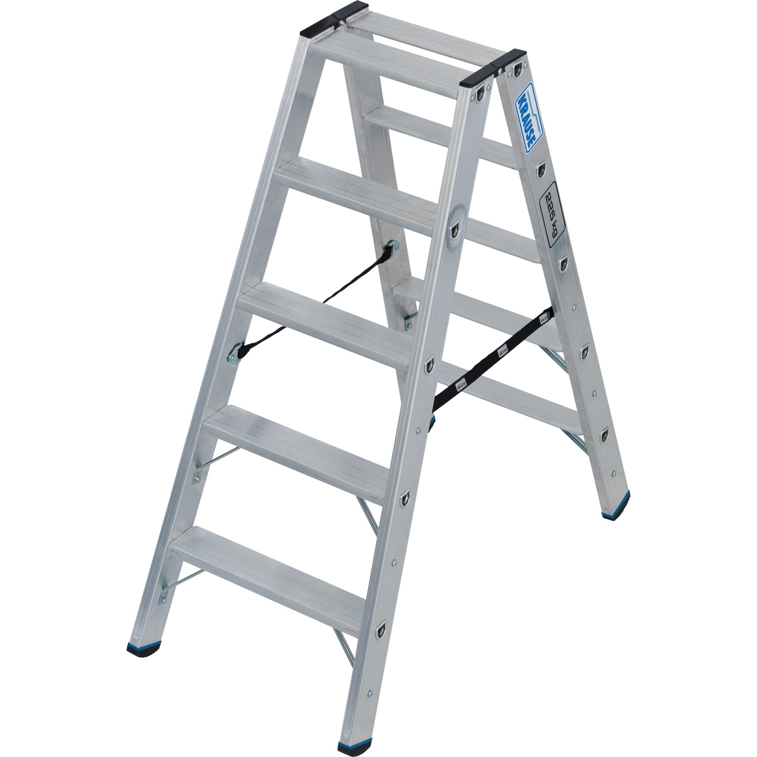 Krause Doppelleiter Stabilo 2 x 5 Stufen 225 kg