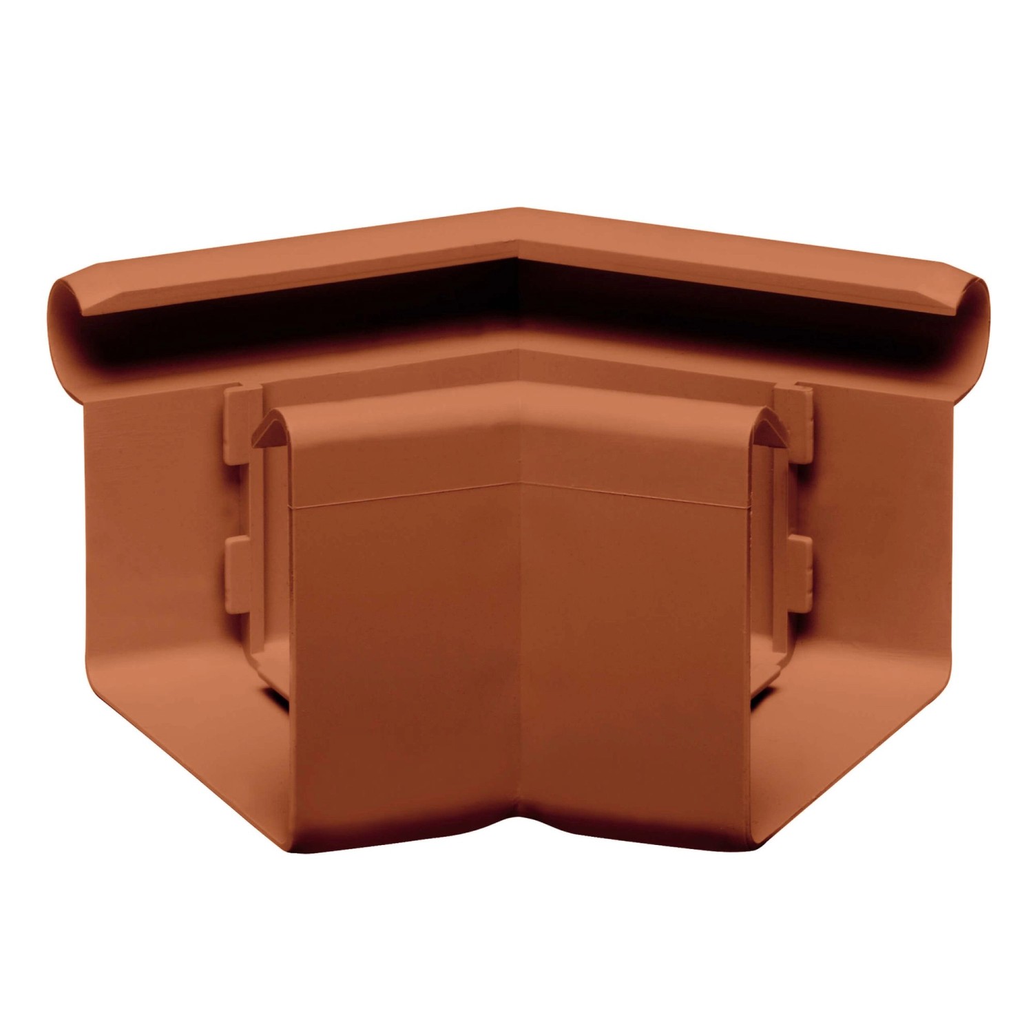 Inefa Rinnenwinkel 135 Grad Außeneck NW 68 Kastenrinne PVC Braun