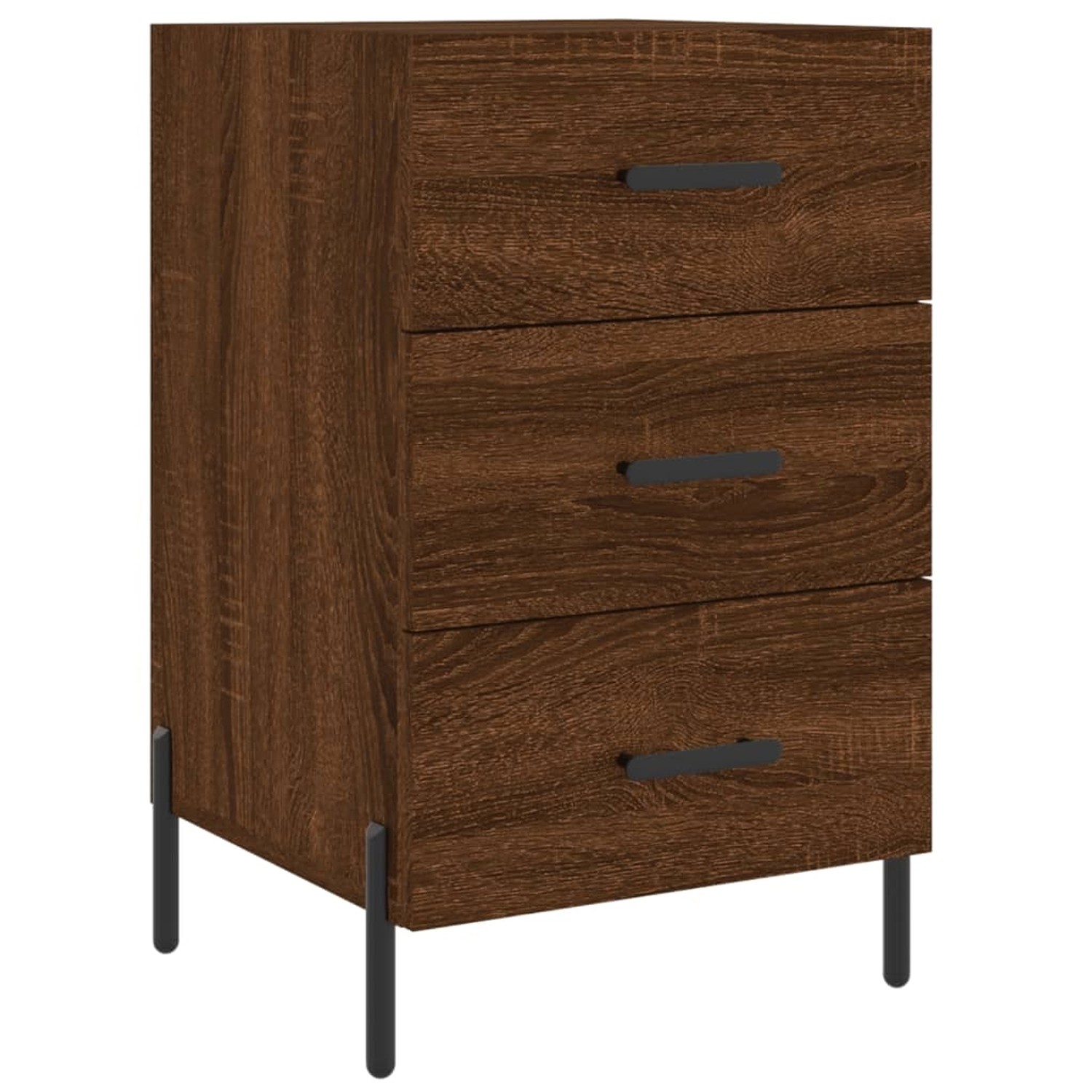 vidaXL Nachttisch Braun Eichen-Optik 40x40x66 cm Holzwerkstoff Modell 3 günstig online kaufen