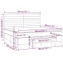 Dunkelgraues vidaXL Boxspringbett 200x200 cm mit Matratze und Bank, Samtbezug.