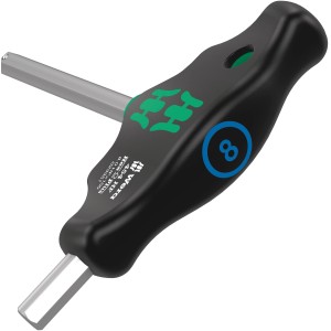 Wera Quergriff-Sechskantschraubendreher Hex-Plus, 5 mm, mit ergonomischem Griff für hohe Drehmomente.