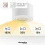 Oktaplex LED Aufbauspot Lile, 3er Set, dimmbar über Lichtschalter, warmweißes Licht. Lampen & Leuchten.