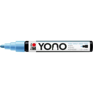 Marabu Yono Acrylmarker, 1,5-3 mm, Aquamarin. Deckender Stift für Künstlerbedarf.