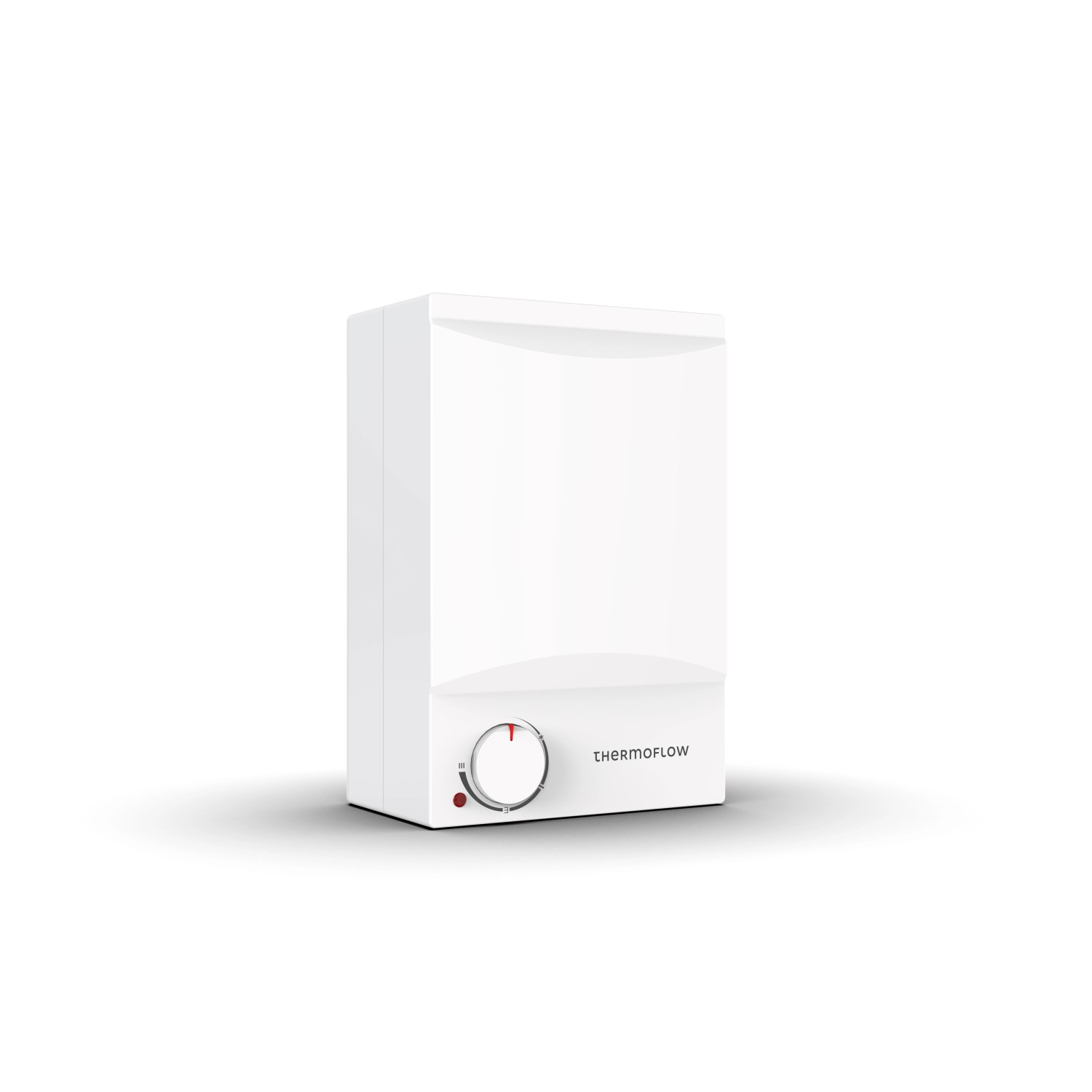 Thermoflow Obertischspeicher OT5N, 5 Liter, weiß. Warmwasserspeicher für Spüle oder Waschbecken.