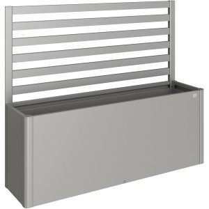 Biohort Rankgitter, Quarzgrau-Metallic, für Hochbeet. Pflanzenstütze aus Metall.