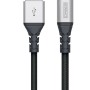 Schwarzes Schwaiger USB-C auf USB-A Ladekabel, 1,2m, für Computer & Multimedia.