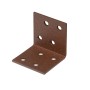 Alberts Duravis Winkelverbinder, rostbraun, 40x40x40 mm, mit Löchern zur einfachen Montage.
