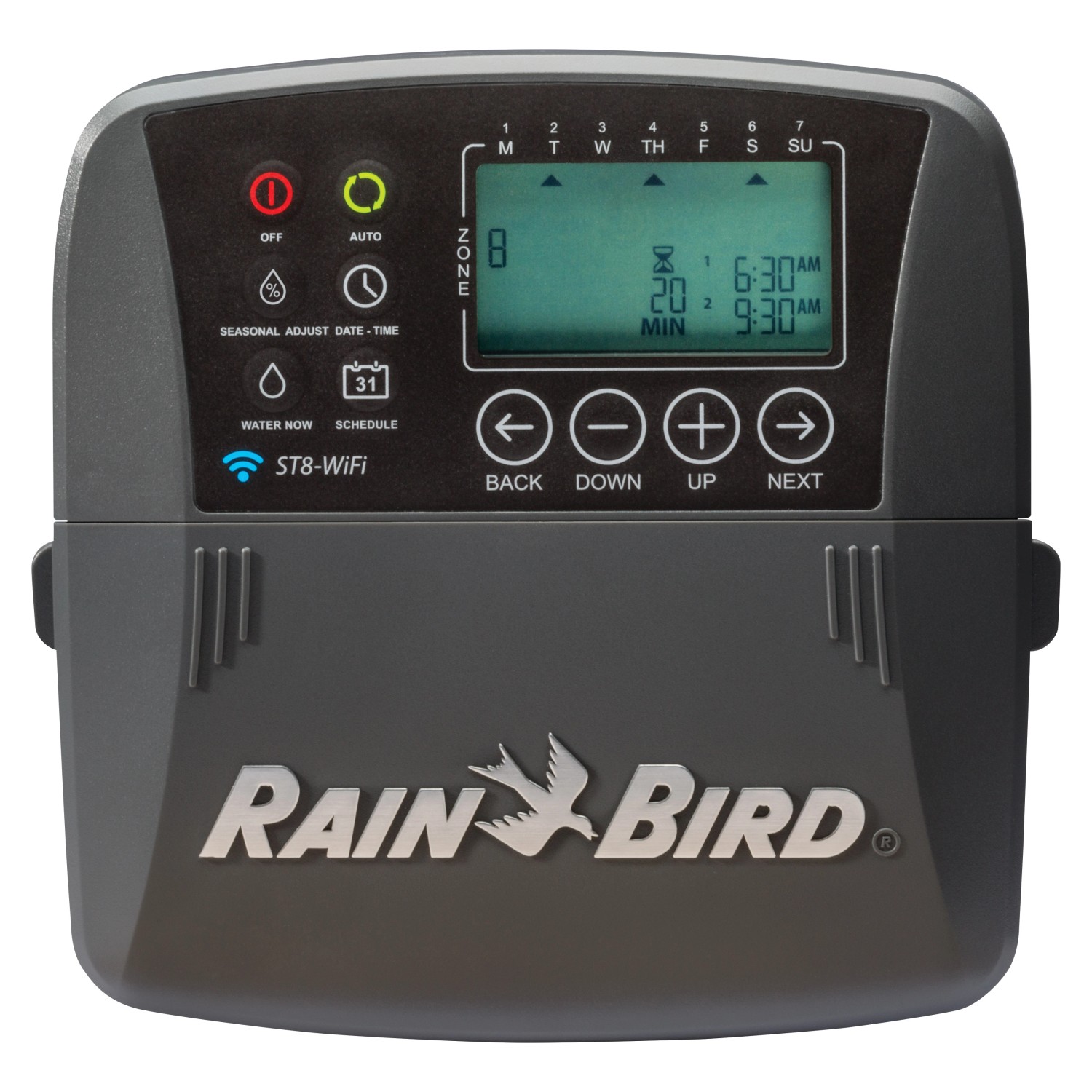 Rain Bird Steuergerät 8 Zonen mit WiFi-Modul Schwarz