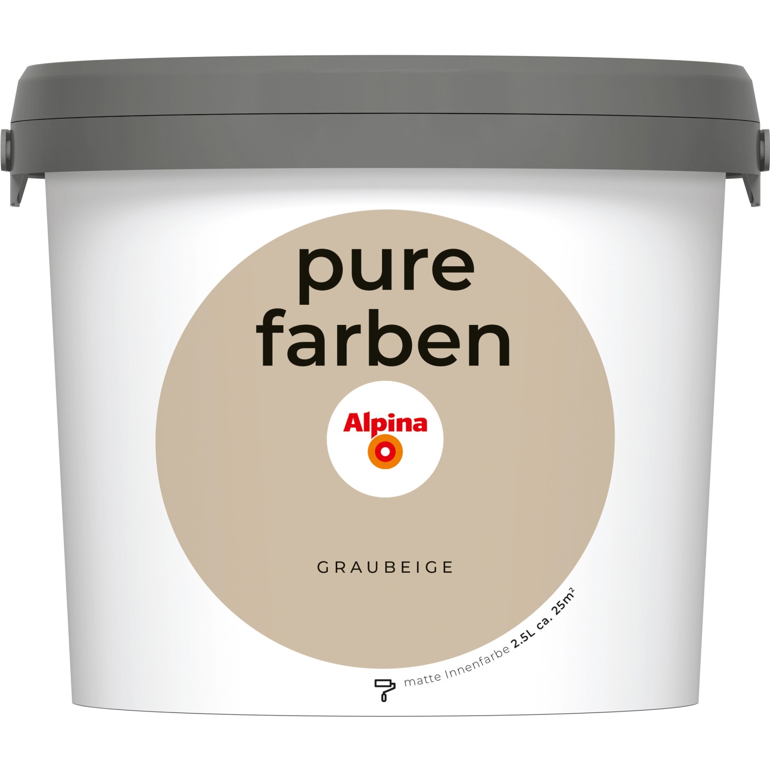 Thumbnail - Alpina Wandfarbe Pure Farben Graubeige 2,5 l