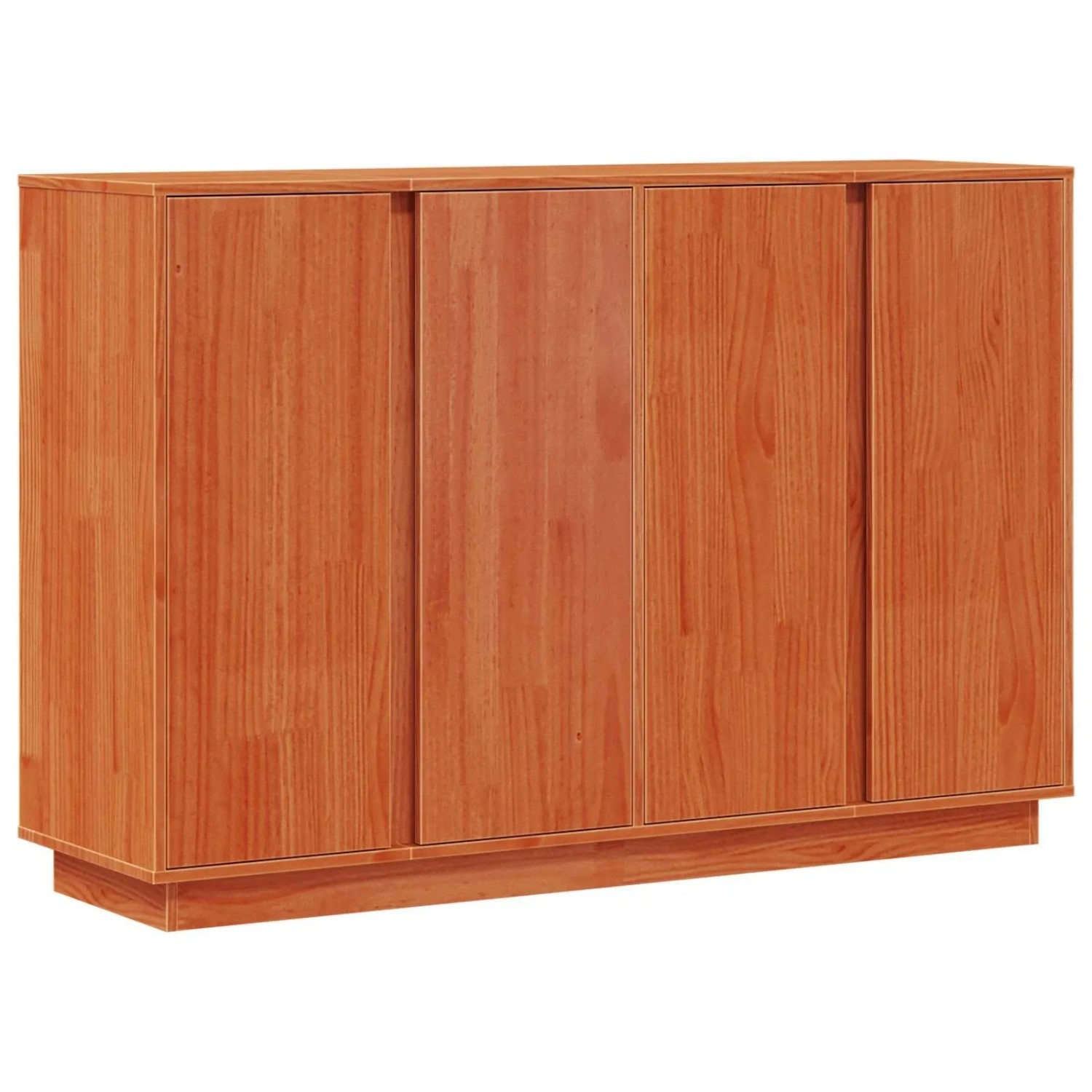 vidaXL Sideboard Wachsbraun 120 x 35 x 80 cm Massives Kiefernholz 870009