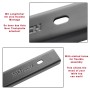 SOTECH 3 Stück Gratleisten U-Form 700 x 40 x 20 mm Schwarz für Tischplatten_3