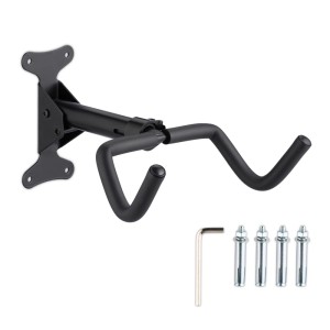 Relaxdays Fahrrad Wandhalterung Eisen Schwarz Klappbar 40 cm x 27,5 cm x 9 cm 1,1 kg