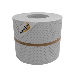 zaunzu Sichtschutz PP Premium gelocht, 15% Lochmuster, lichtgrau, 26m Rolle.