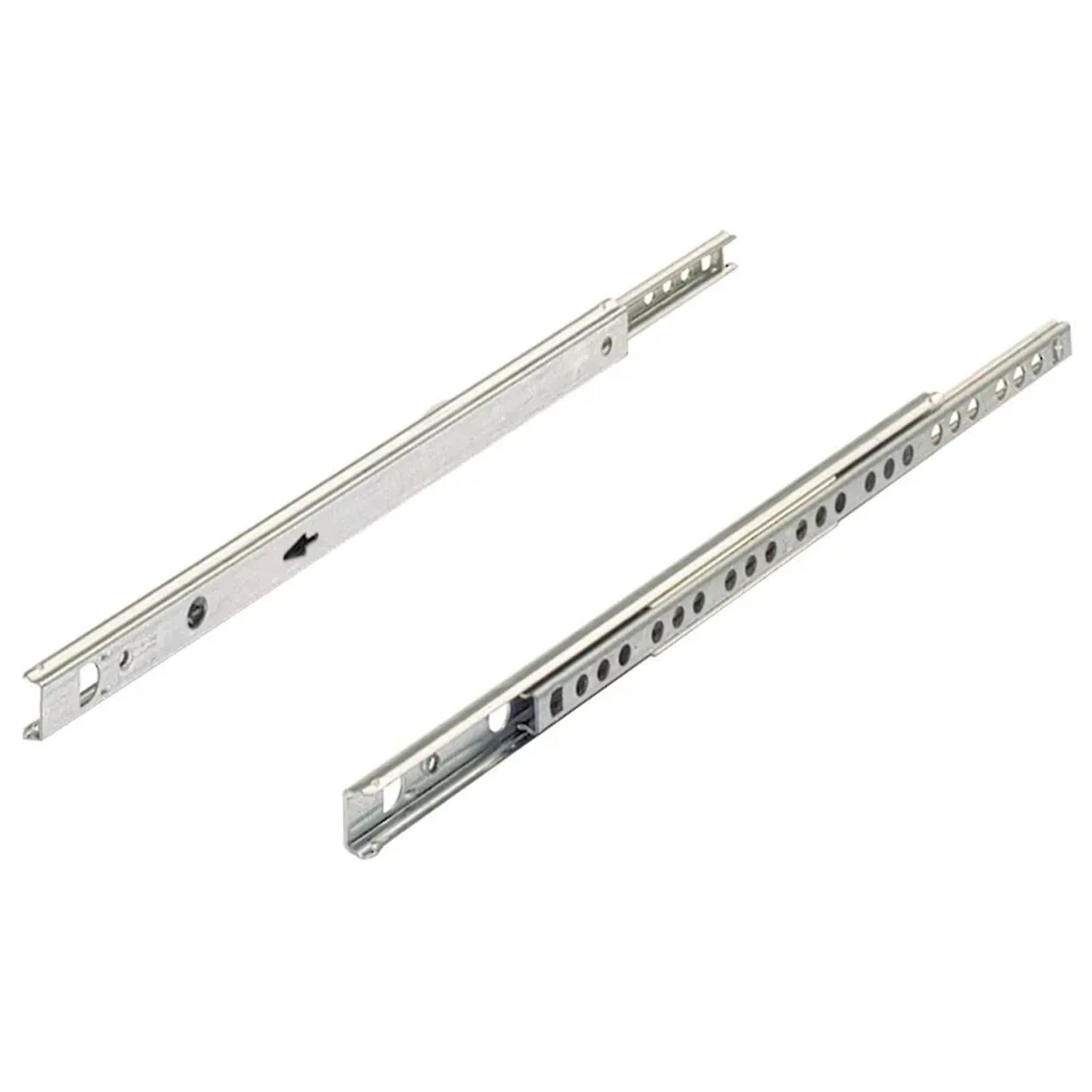 Hettich Kugelteilauszug für Schubkästen mit 17 mm Nut 115 mm - 210 mm