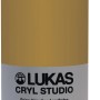 Lukas Cryl Studio Acrylfarbe, Dunkel Ocker, 250ml Plastikflasche für Bastelfarben.