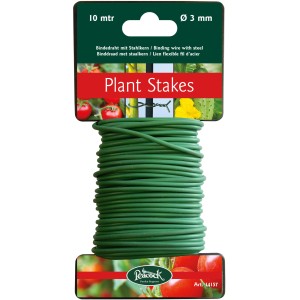 Peacock Bindedraht, 3mm x 10m, mit Stahlkern, für Gartenhelfer.