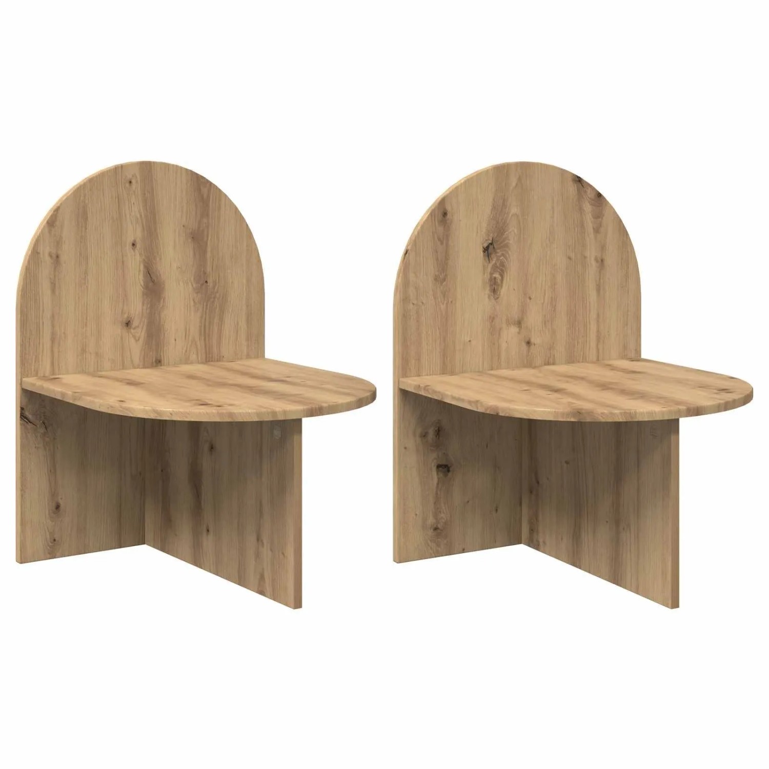 vidaXL Nachttisch 2 Stk Artisan-Eiche 48 x 49 x 65 cm Holzwerkstoff 8001130