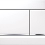Geberit Sigma30 Betätigungsplatte, weiß hochglanz mit Chrom, 2-Mengen-Spülung.