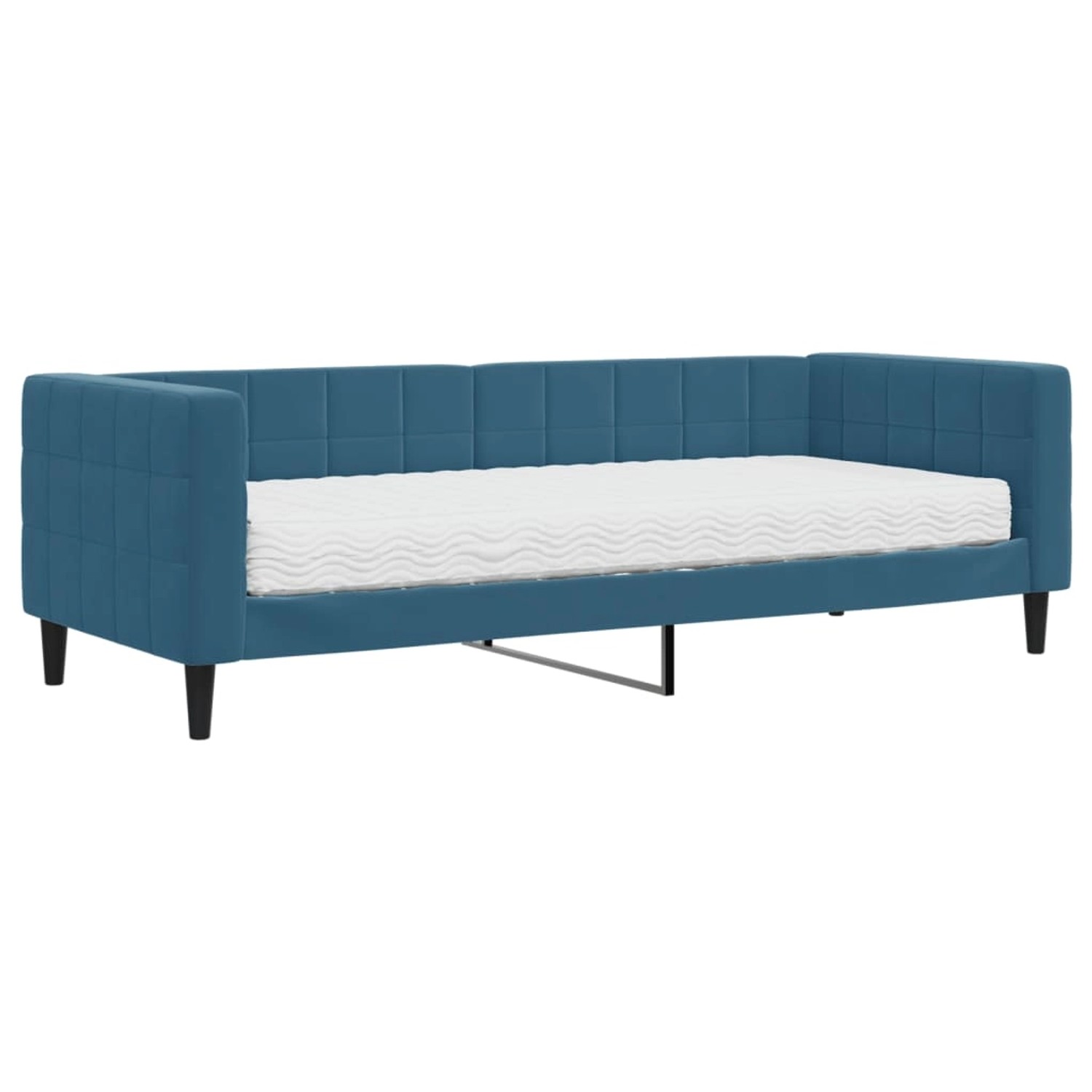 vidaXL Tagesbett mit Matratze Blau 80x200 cm Samt1843227
