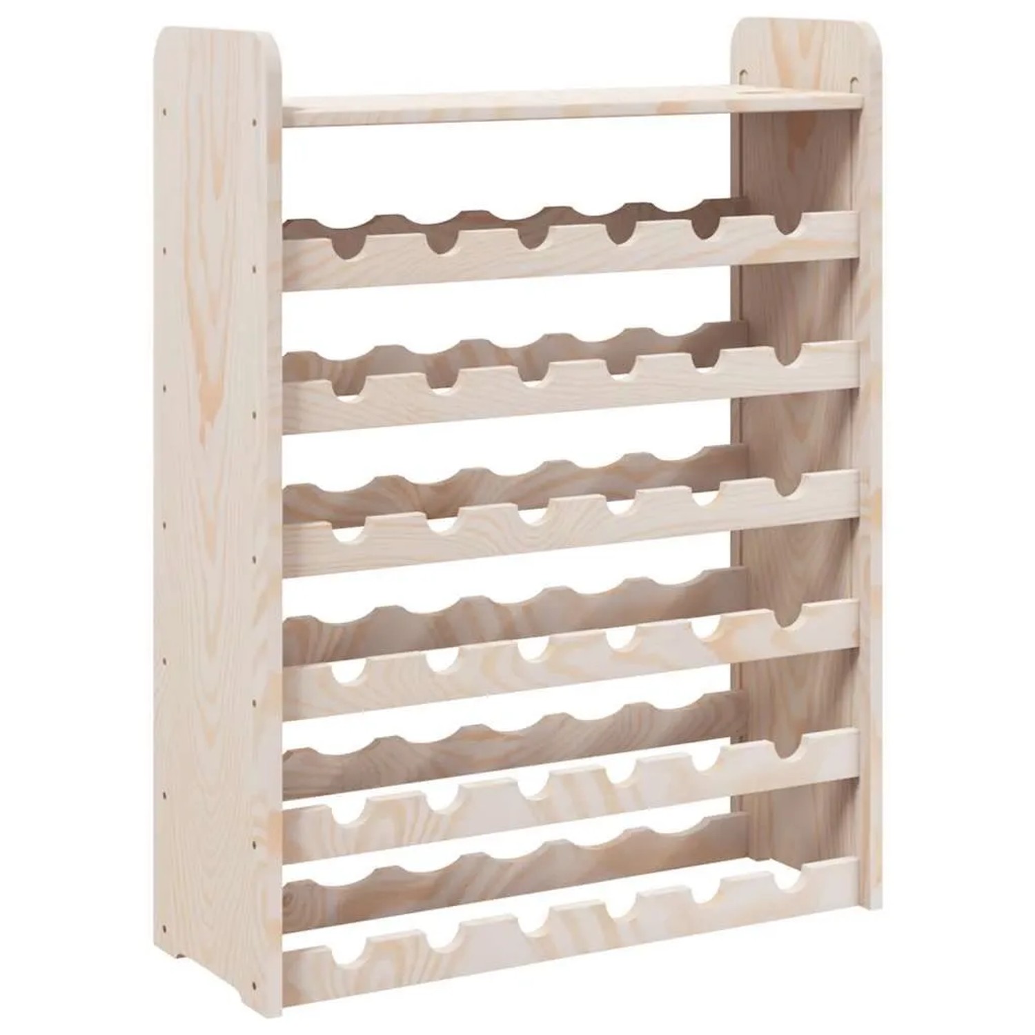 vidaXL Weinregal mit Oberplatte 67,5x25x87 cm Massivholz Kiefer 4007560