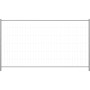 Schake Mobilzaun Light, 3,5 m x 2 m, feuerverzinkt, ohne Haken/Ösen für flexible Absperrung.