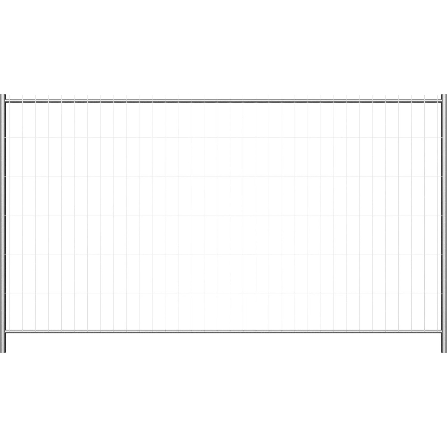 Schake Mobilzaun Light, 3,5 m x 2 m, feuerverzinkt, ohne Haken/Ösen für flexible Absperrung.
