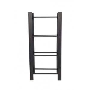 Graues PROREGAL Getränkekistenregal Pinepeak aus Kiefernholz für 4 Kisten, 149x70x38,8 cm.