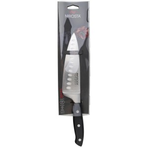 Nirosta Kochmesser Trinity, 29 cm, Silber-Schwarz, in Verpackung. Küchenhelfer für präzises Schneiden.