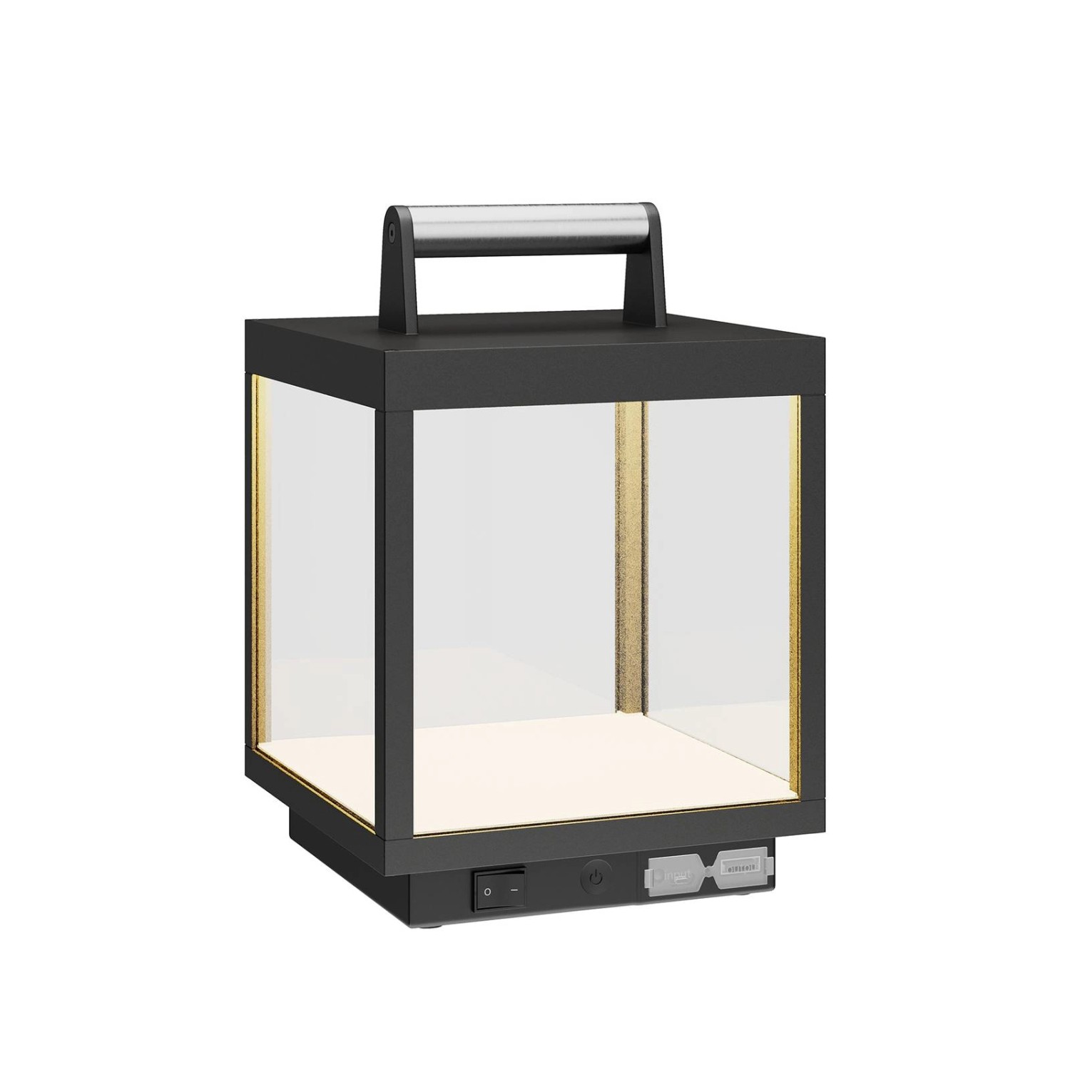 Lucande LED Cube 9619161 Dimmbar Spritzwassergeschützt Modern in Schwarz au günstig online kaufen
