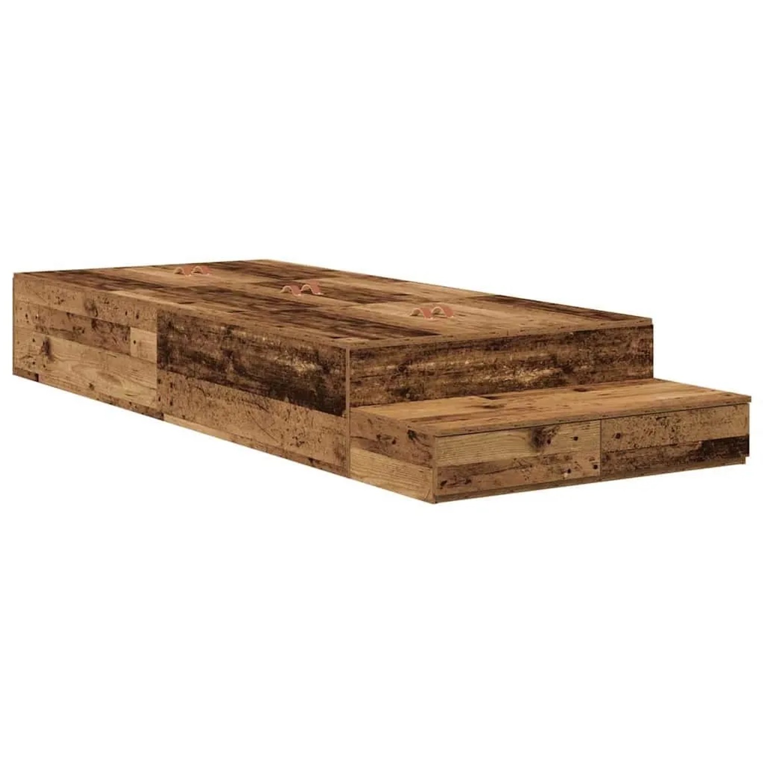 vidaXL Stauraumbett Altholz 75 cm Holzwerkstoff 3335683 günstig online kaufen