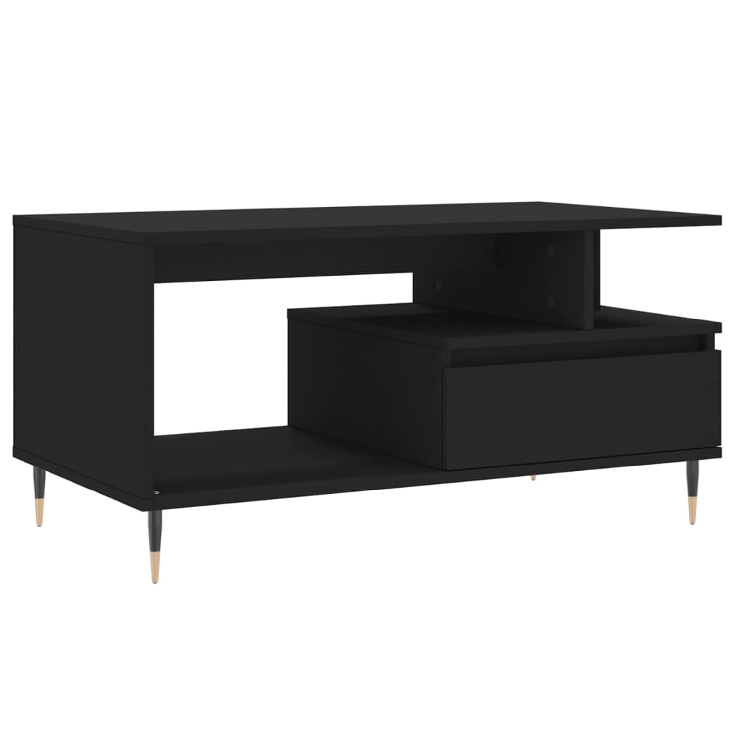 vidaXL Couchtisch Schwarz 90x49x45 cm Holzwerkstoff Modell 5 günstig online kaufen