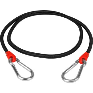 Las Gepäckarm, 100cm, mit Karabinerhaken zum Fixieren von Gepäck, z.B. im Kofferraum.