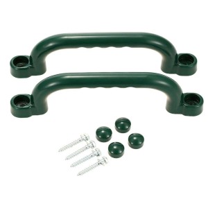 OutdoorToys Haltegriffe, 2er Set, dunkelgrün, für Spieltürme und Klettergerüste.