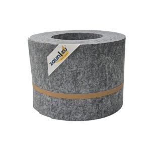 zaunzu Sichtschutz Vlies Hellgrau, 10 Streifen für Doppelstabmattenzaun.