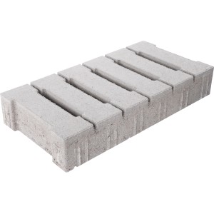 Grauer EHL Rasenstein Modern, 8x50x25 cm, für befahrbare Flächen und individuelle Gestaltung.