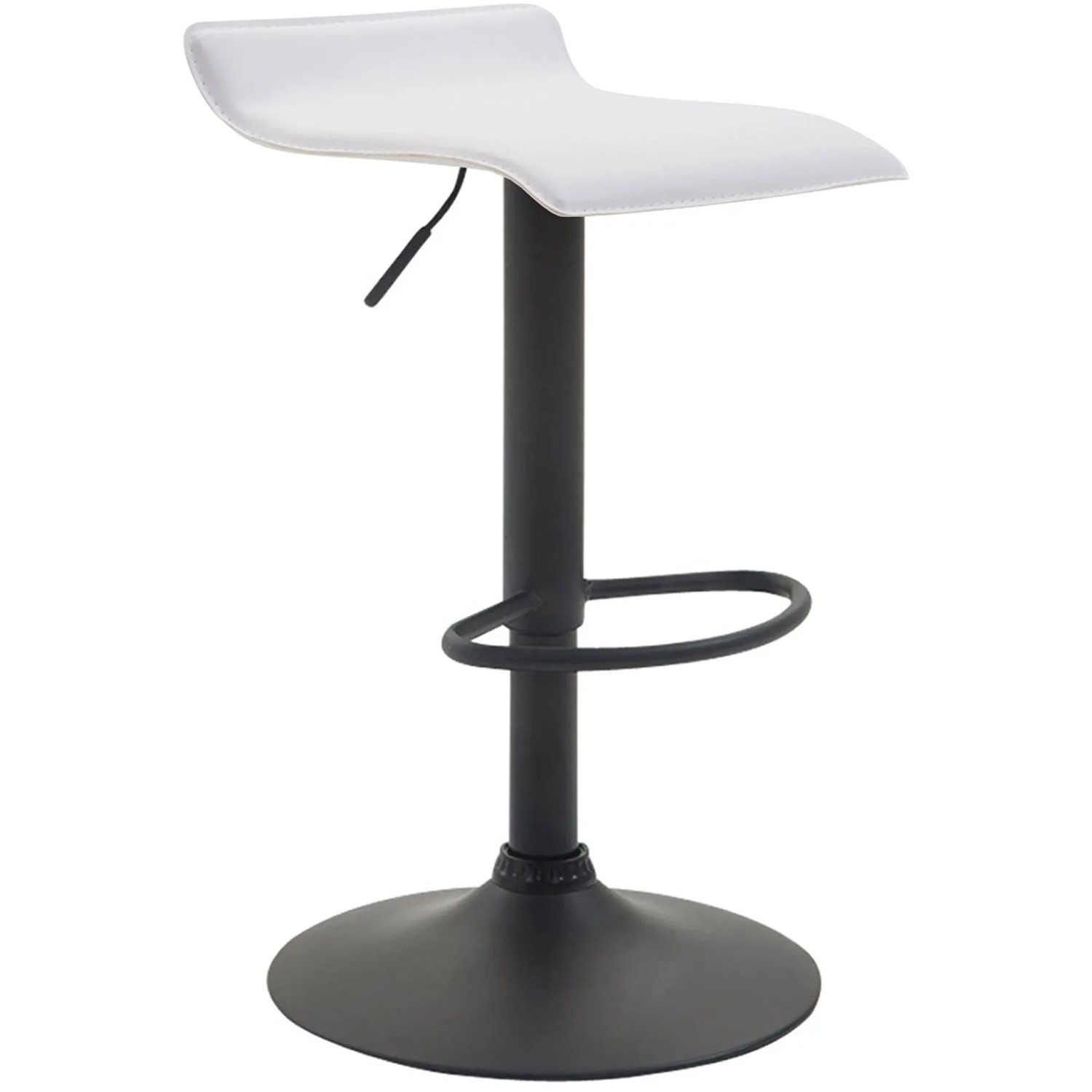 CLP Barhocker Dyn V2 Kunstleder Weiß/Schwarz