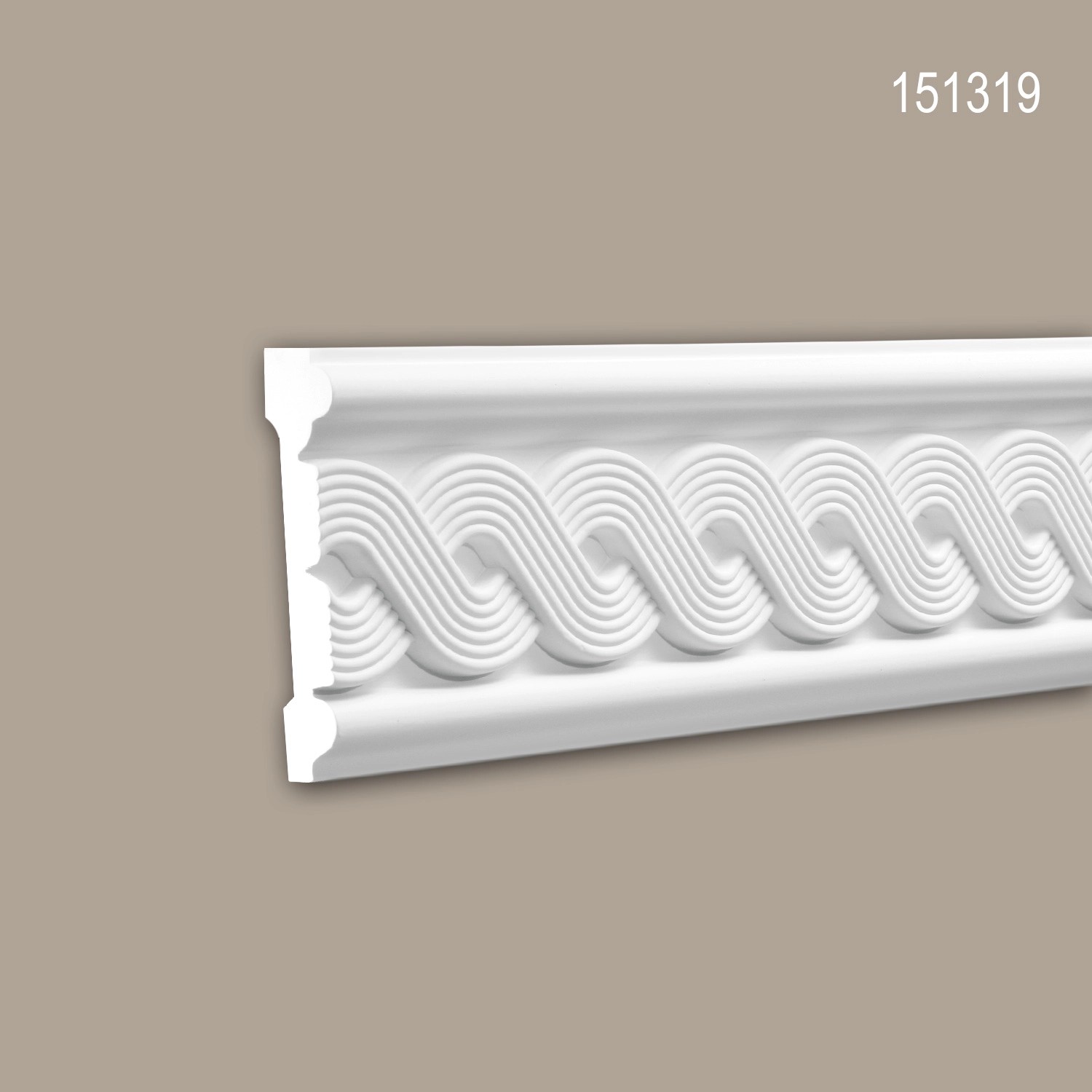 PROFHOME 151319 Wand- und Friesleiste Stuckleiste Zierleiste Wandleiste 2 m 200 cm x 3 cm x 12,4 cm Weiß