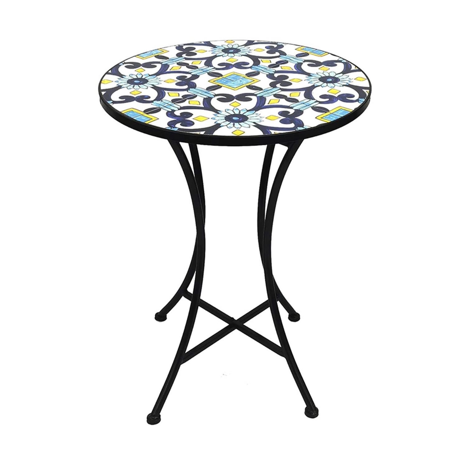 Moawo Mosaik Mosaiktisch Gartentisch Bistrotisch Tisch  60 x 70 cm günstig online kaufen