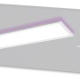 Verpackung der Ledvance LED-Deckenleuchte Planon Plus mit Fernbedienung, weiße smarte Leuchte.