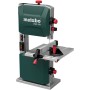 Metabo Bandsäge BAS 261 Precision: Präzise Bandsäge in Grün/Silber mit Arbeitstisch und Zubehör.
