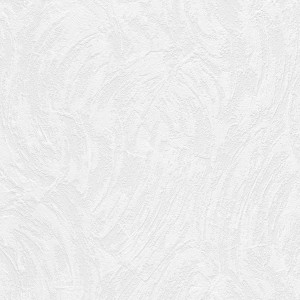 Weiße, überstreichbare Vliestapete in Putzoptik mit feiner Struktur.