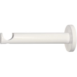 Weiße Mydeco Gardinenstangen-Halterung Function, Ø 2 cm, 12 cm Wandabstand.