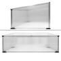 ECD Germany Alu Frühbeet Gewächshaus 100x60x40cm mit zweiteiligem Dach.