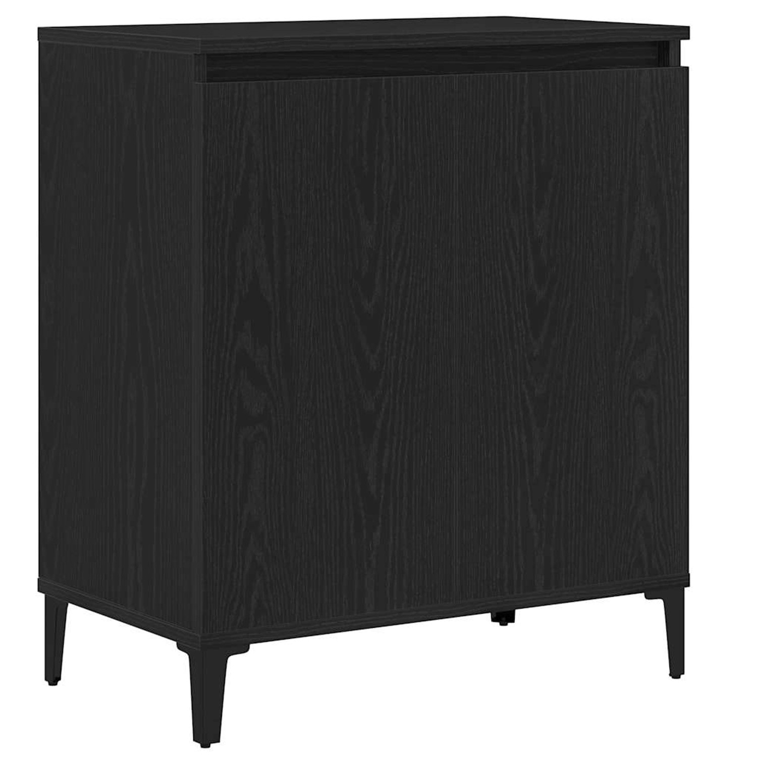 vidaXL Sideboard Schwarz 60 x 35 x 70 cm Holzwerkstoff 862594