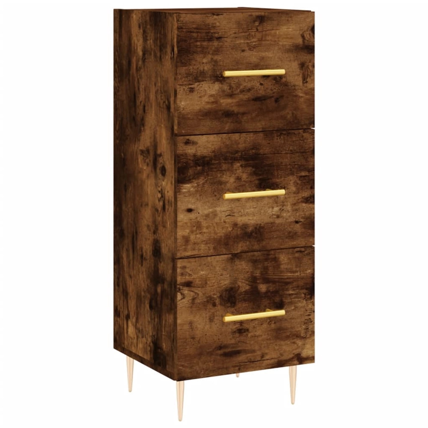 vidaXL Sideboard Räuchereiche 34,5x34x90 cm Holzwerkstoff 828593 günstig online kaufen