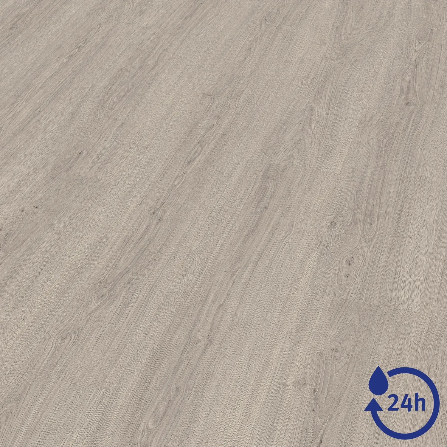 Egger Laminat NatureSense Aqua, wasserfest, grau, Eiche hellgrau Dekor.
