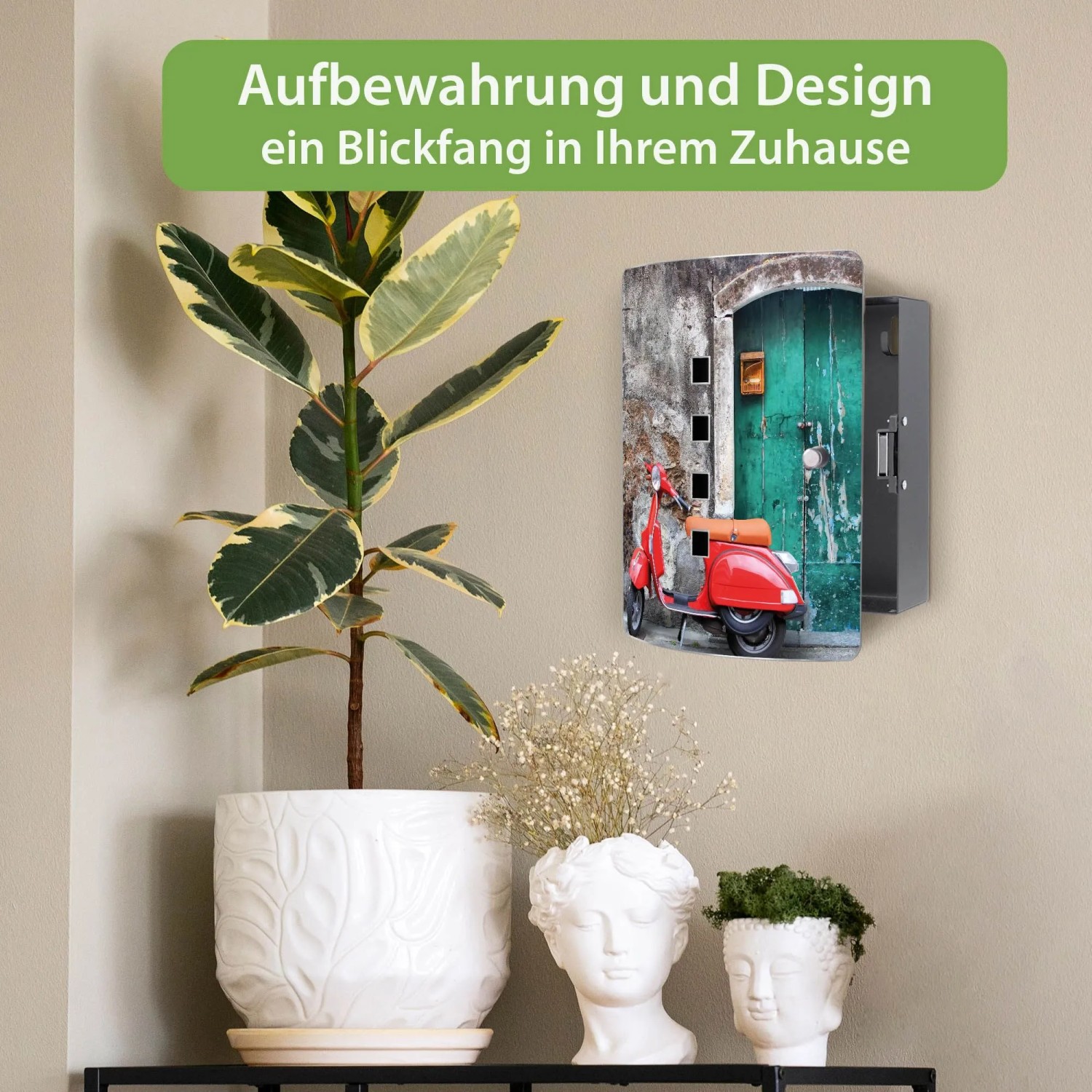 Banjado Schlüsselkasten Edelstahl 24 x 21,5 x 7 cm 10 Schlüssel Magnetverschluss kaufen bei OBI