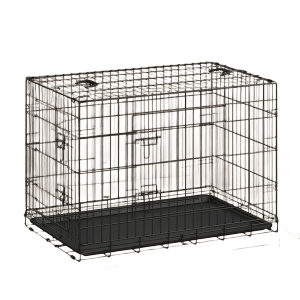 Feandrea Hundekäfig 92,5 cm x 57,5 cm x 64 cm Schwarz