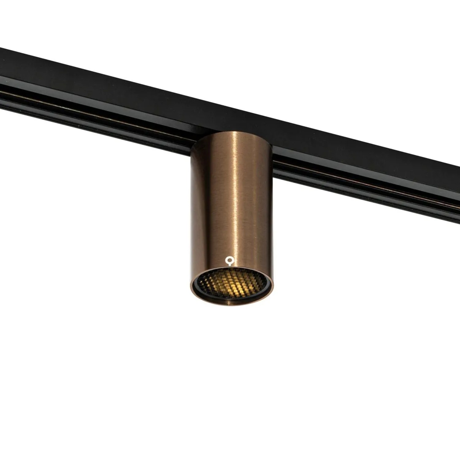 QAZQA Moderner Spot Dunkelbronze für 1-Phasen-Schienensystem GU10 50mm Iconic Ruby Honey
